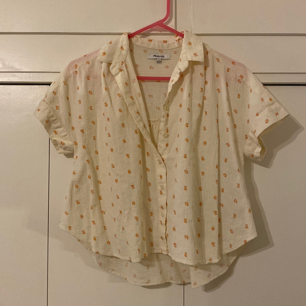 S madewell oranges button down